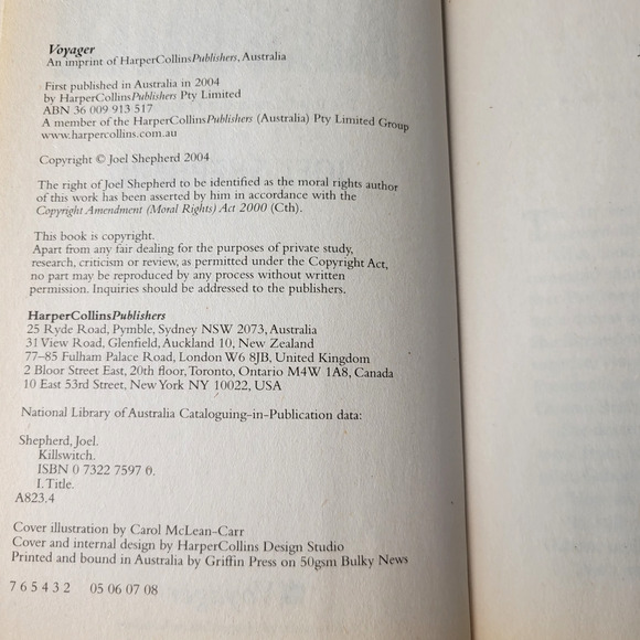 Lot of 2 Joel Shepherd Cassandra Kresnov Novels Book 2 & 3 Breakaway Killswitch - Picture 4 of 16